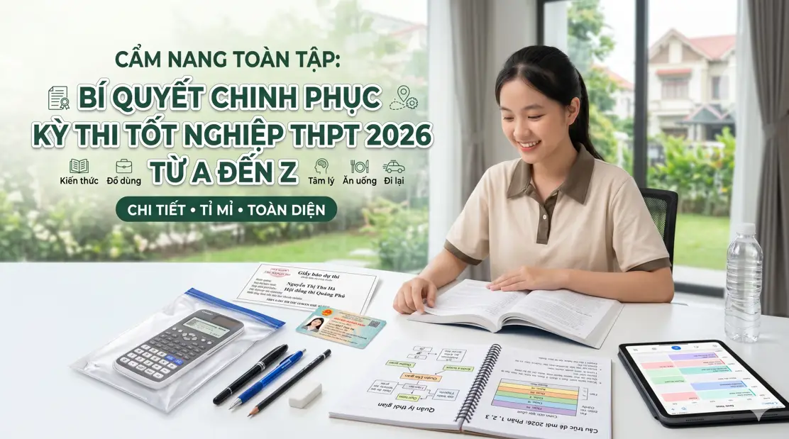 Cẩm Nang Toàn Tập: Bí Quyết Chinh Phục Kỳ Thi Tốt Nghiệp THPT 2026 Từ A Đến Z